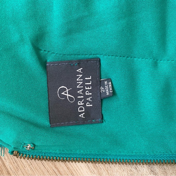 Adrianna Papell Green Lace Dress- Size 2 Petite - Picture 4 of 6